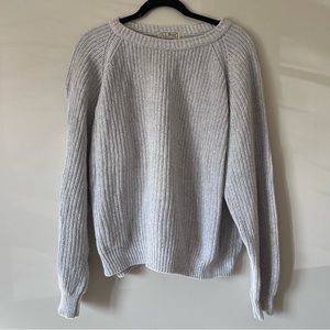L.L. Bean Gray Crew Neck Sweater
